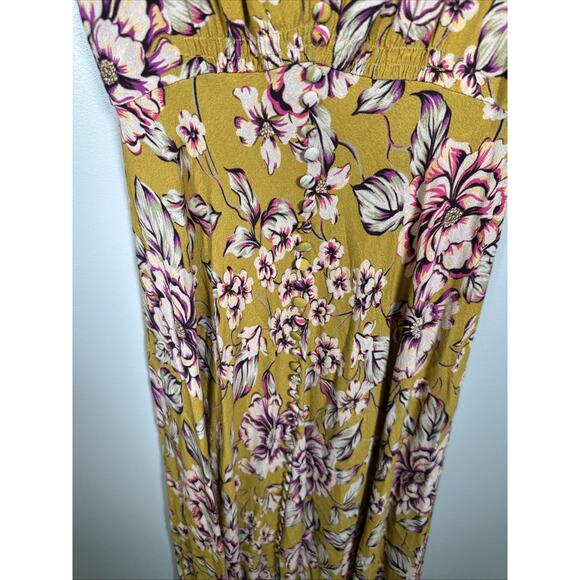 Kachel x Anthropologie Thea Midi Dress 4 Yellow Vintage Floral Cottage Core‎ - Picture 5 of 7